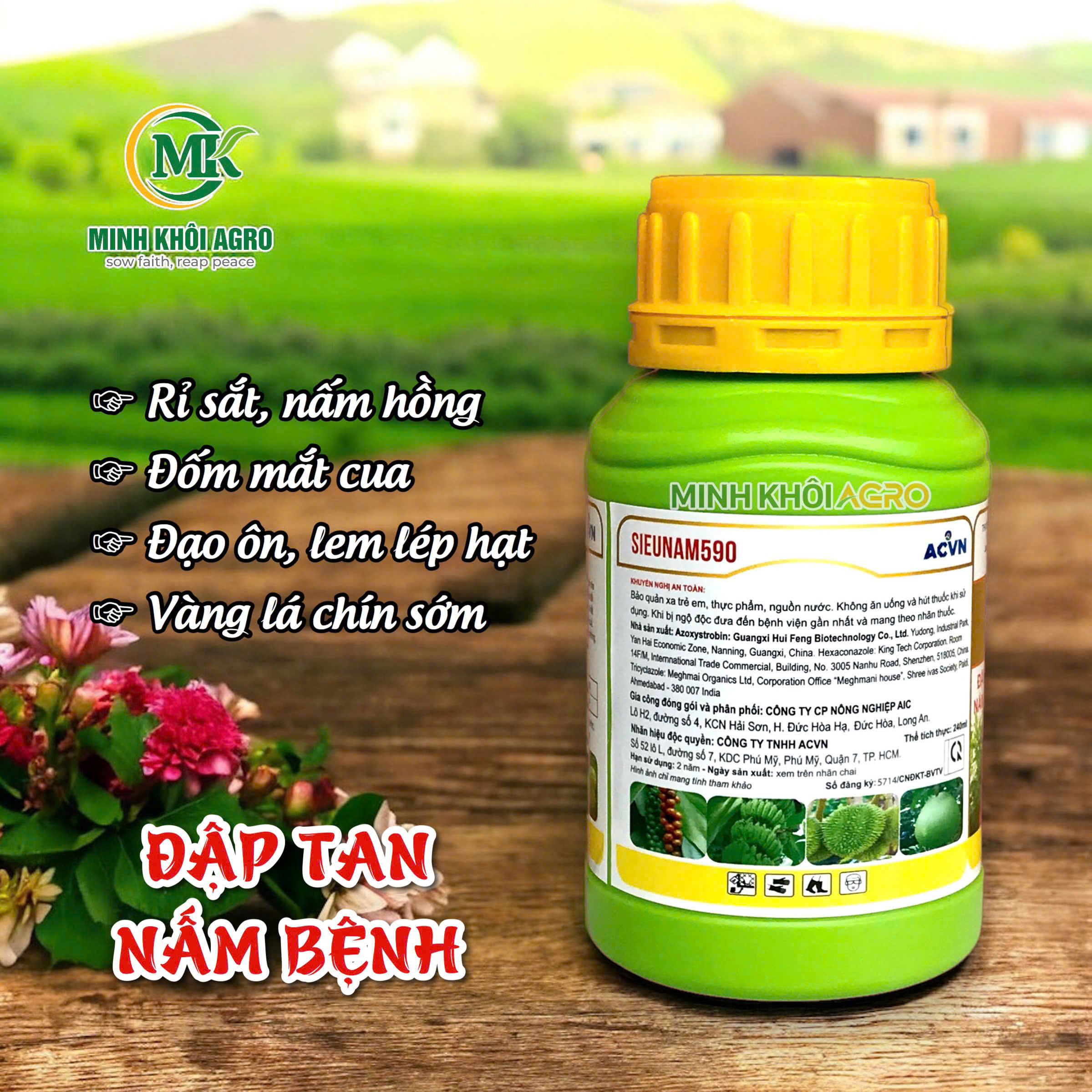 Thuốc trừ bệnh Sieunam 590 - Chai 240ml